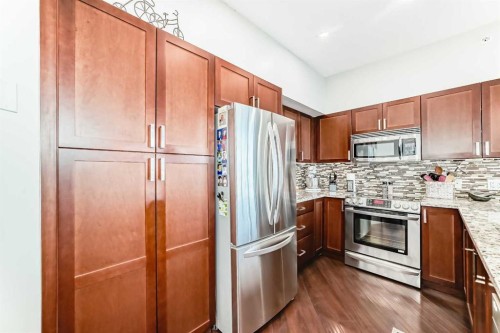 529-4303 1 Street Ne, Calgary, AB - Indoor Photo Showing Kitchen With Stainless Steel Kitchen