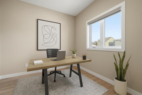 936 Reynolds Lane Sw, Airdrie, AB - Indoor Photo Showing Office