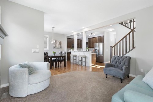 99 Sage Valley Park Nw, Calgary, AB - Indoor Photo Showing Living Room