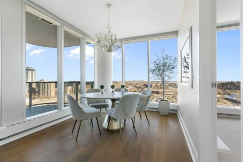 1601-433 11 Avenue Se, Calgary, AB - Indoor Photo Showing Dining Room
