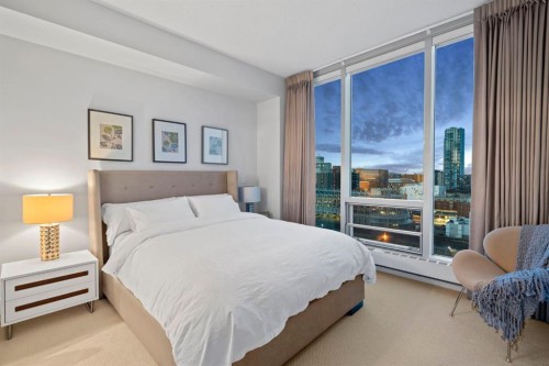 1601-433 11 Avenue Se, Calgary, AB - Indoor Photo Showing Bedroom