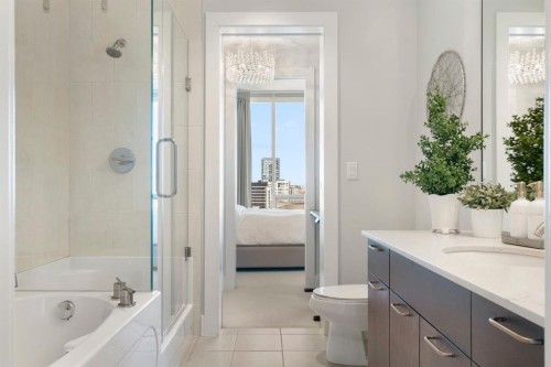 1601-433 11 Avenue Se, Calgary, AB - Indoor Photo Showing Bathroom