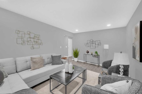 5868 Dalcastle Drive Nw, Calgary, AB - Indoor Photo Showing Living Room