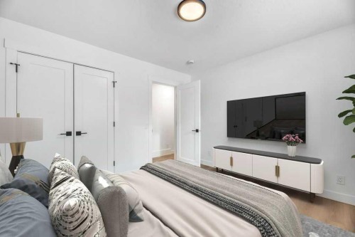 32 Allandale Close Se, Calgary, AB - Indoor Photo Showing Bedroom