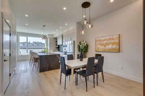 2013 23 Avenue Nw, Calgary, AB - Indoor Photo Showing Dining Room