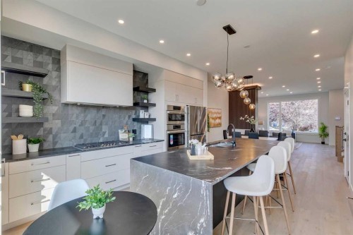 2013 23 Avenue Nw, Calgary, AB - Indoor Photo Showing Dining Room