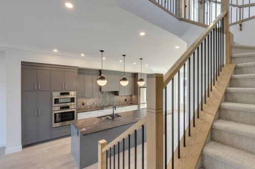 2015 23 Avenue Nw, Calgary, AB - Indoor Photo Showing Kitchen With Upgraded Kitchen