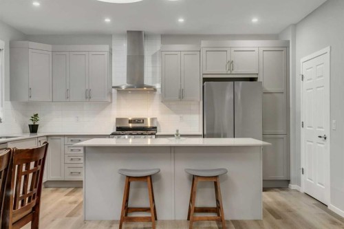 124 Cityside Crescent Ne, Calgary, AB - Indoor Photo Showing Kitchen With Upgraded Kitchen