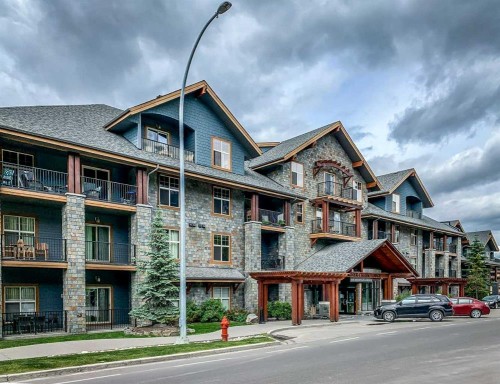 319D-1818 Mountain Avenue, Canmore, AB - Outdoor With Balcony With Facade