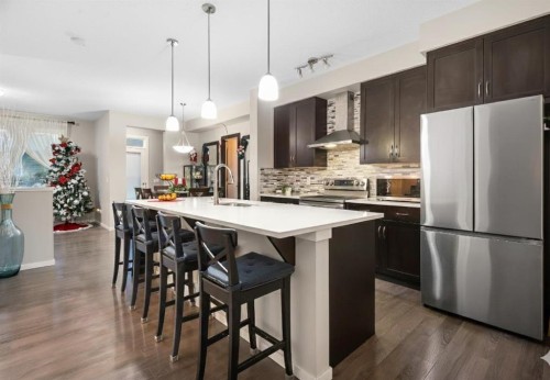 802 Walden Drive Se, Calgary, AB - Indoor Photo Showing Kitchen With Upgraded Kitchen