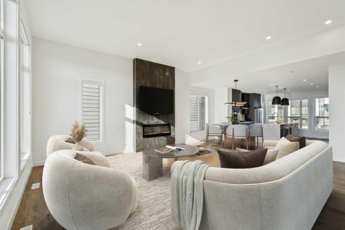 228 Sovereign Common Sw, Calgary, AB - Indoor Photo Showing Living Room