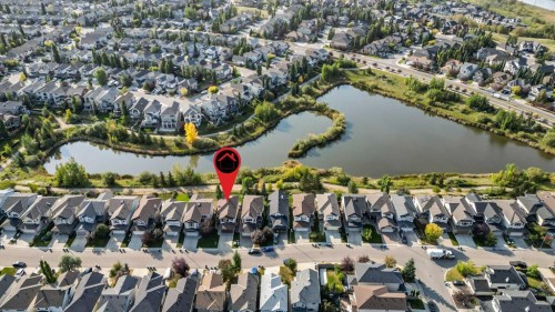 92 Cranwell Green Se, Calgary, AB - Outdoor With Body Of Water With View