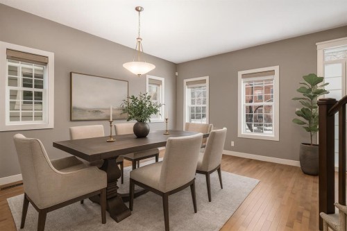 5628 Henwood Street Sw, Calgary, AB - Indoor Photo Showing Dining Room