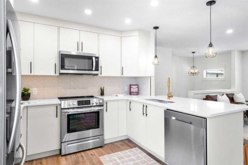 144 Deer Ridge Way Se, Calgary, AB - Indoor Photo Showing Kitchen With Stainless Steel Kitchen With Upgraded Kitchen