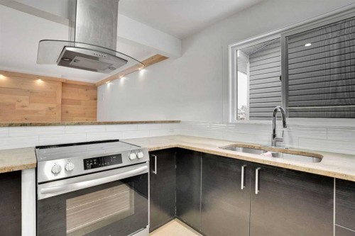 315 Templewood Place Ne, Calgary, AB - Indoor Photo Showing Kitchen With Double Sink