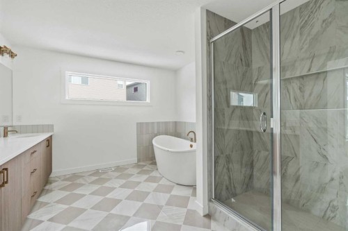 438 Lucas Way Nw, Calgary, AB - Indoor Photo Showing Bathroom