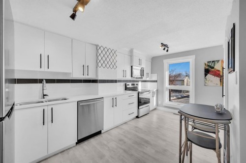 116-6440 4 Street Nw, Calgary, AB - Indoor Photo Showing Kitchen With Double Sink