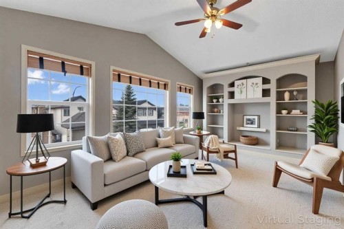 71 Kincora Park Nw, Calgary, AB - Indoor Photo Showing Living Room
