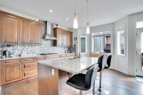 680 Marina Drive, Chestermere, AB - Indoor Photo Showing Kitchen With Upgraded Kitchen