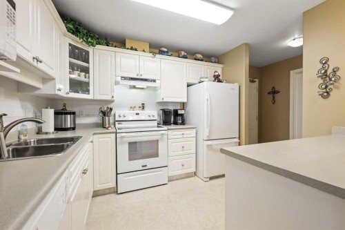 104-43 Westlake Circle, Strathmore, AB - Indoor Photo Showing Kitchen With Double Sink