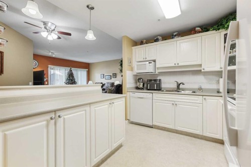 104-43 Westlake Circle, Strathmore, AB - Indoor Photo Showing Kitchen With Double Sink