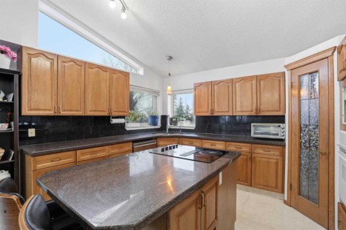 99 Arbour Lake Way Nw, Calgary, AB - Indoor Photo Showing Kitchen With Double Sink