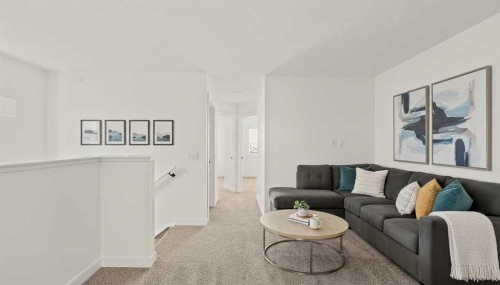 15 Herron Walk Ne, Calgary, AB - Indoor Photo Showing Living Room