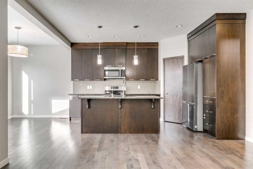 2107 Brightoncrest Green Se, Calgary, AB - Indoor Photo Showing Kitchen With Upgraded Kitchen