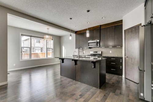 2107 Brightoncrest Green Se, Calgary, AB - Indoor Photo Showing Kitchen With Upgraded Kitchen