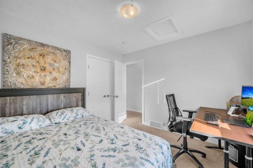 17 Cornerstone Manor Ne, Calgary, AB - Indoor Photo Showing Bedroom