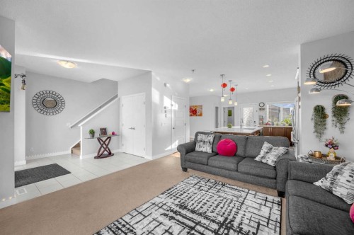 17 Cornerstone Manor Ne, Calgary, AB - Indoor Photo Showing Living Room