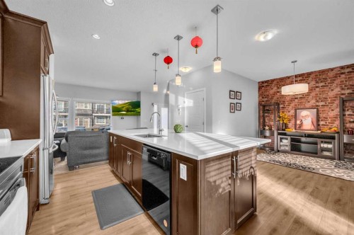 17 Cornerstone Manor Ne, Calgary, AB - Indoor Photo Showing Kitchen With Upgraded Kitchen