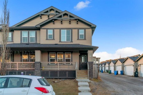 41 Skyview Point Green Ne, Calgary, AB - Outdoor With Deck Patio Veranda With Facade