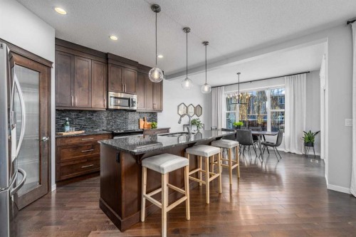 63 Auburn Glen Heights Se, Calgary, AB - Indoor Photo Showing Kitchen With Upgraded Kitchen