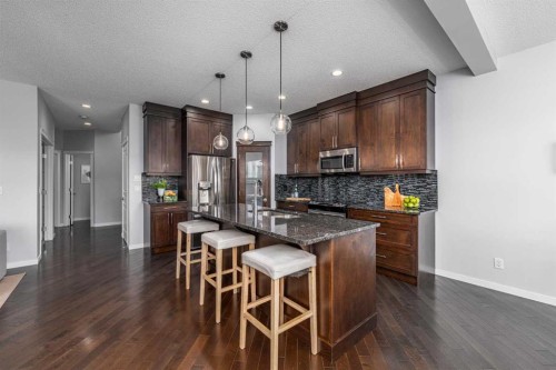 63 Auburn Glen Heights Se, Calgary, AB - Indoor Photo Showing Kitchen With Upgraded Kitchen