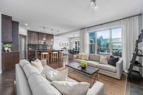 63 Auburn Glen Heights Se, Calgary, AB - Indoor Photo Showing Living Room