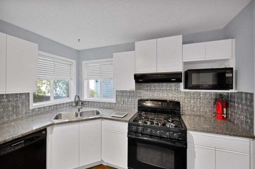 73 Hidden Spring Green Nw, Calgary, AB - Indoor Photo Showing Kitchen With Double Sink