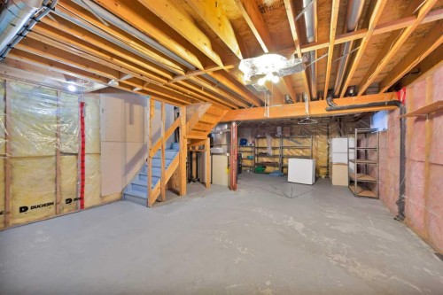 73 Hidden Spring Green Nw, Calgary, AB - Indoor Photo Showing Basement