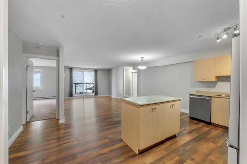 106-5500 Somervale Court Sw, Calgary, AB - Indoor Photo Showing Kitchen