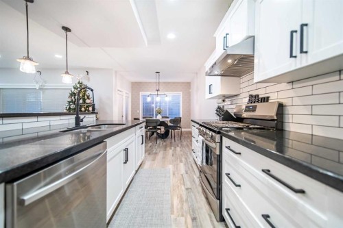 42 Copperfield Point Se, Calgary, AB - Indoor Photo Showing Kitchen With Upgraded Kitchen