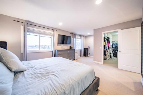 42 Copperfield Point Se, Calgary, AB - Indoor Photo Showing Bedroom