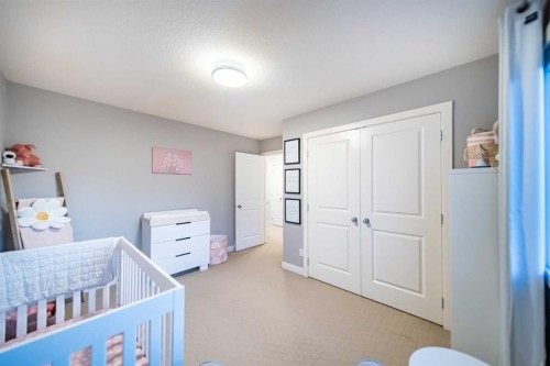 42 Copperfield Point Se, Calgary, AB - Indoor Photo Showing Bedroom