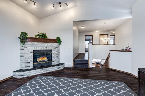 149 Coventry Court Ne, Calgary, AB - Indoor With Fireplace