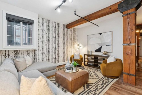 316-220 11 Avenue Se, Calgary, AB - Indoor Photo Showing Living Room