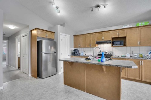 250 Martinwood Place Ne, Calgary, AB - Indoor Photo Showing Kitchen With Double Sink