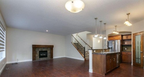 186 Copperfield Close Se, Calgary, AB - Indoor With Fireplace