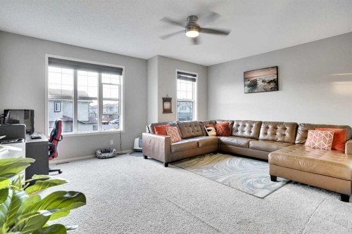 124 Skyview Shores Road Ne, Calgary, AB - Indoor Photo Showing Living Room