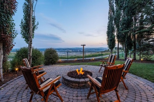 158 Gleneagles View, Cochrane, AB - Outdoor With Deck Patio Veranda With View