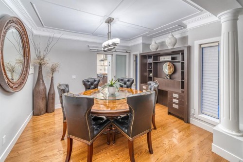 158 Gleneagles View, Cochrane, AB - Indoor Photo Showing Dining Room