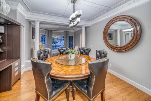 158 Gleneagles View, Cochrane, AB - Indoor Photo Showing Dining Room